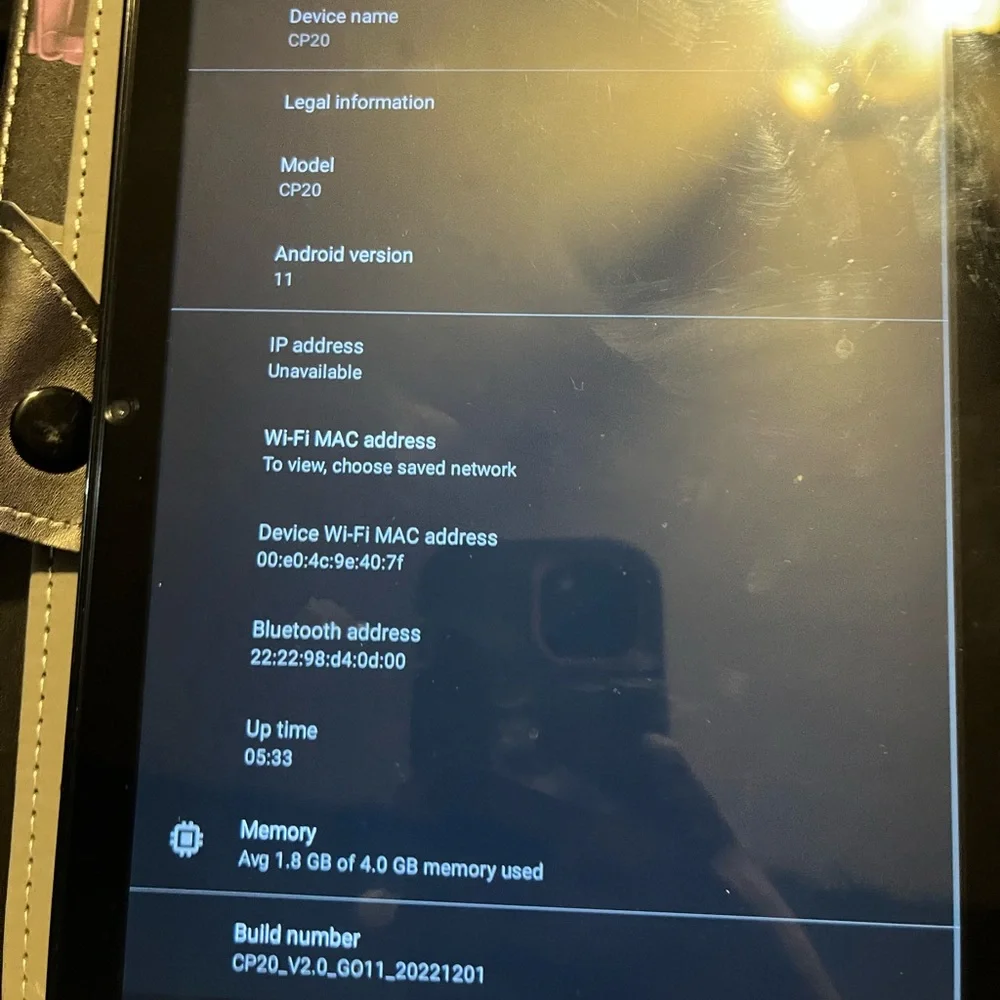 Black Tablet with Case